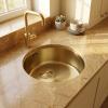 Pure.Sink Rondo Gold Round Sink – Under-mount, Under-counter, and Over-mount, 37 cm RD375-Gold